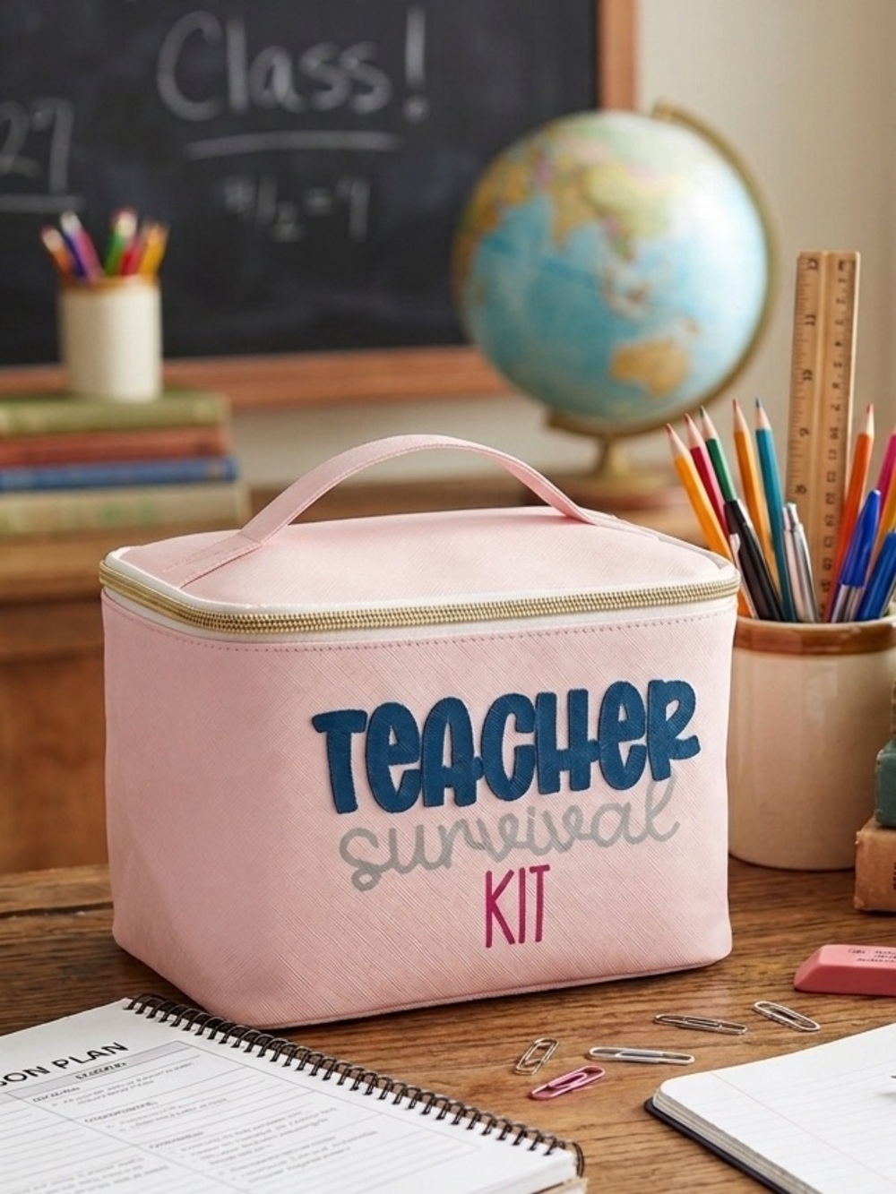 Teacher Survival Kit Bag Cosmetic Bag Lunch Bag Teacher Appreciation Kit